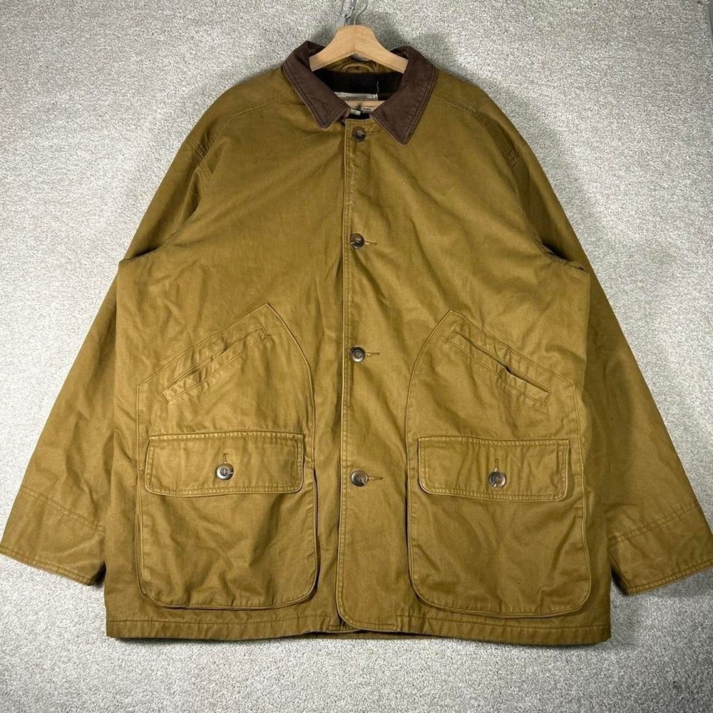 Vintage men's St John's Bay brown blanket lined barn chore jacket Size XL
